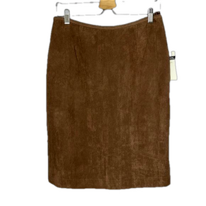 NWT Simon Chang Faux Suede Skirt